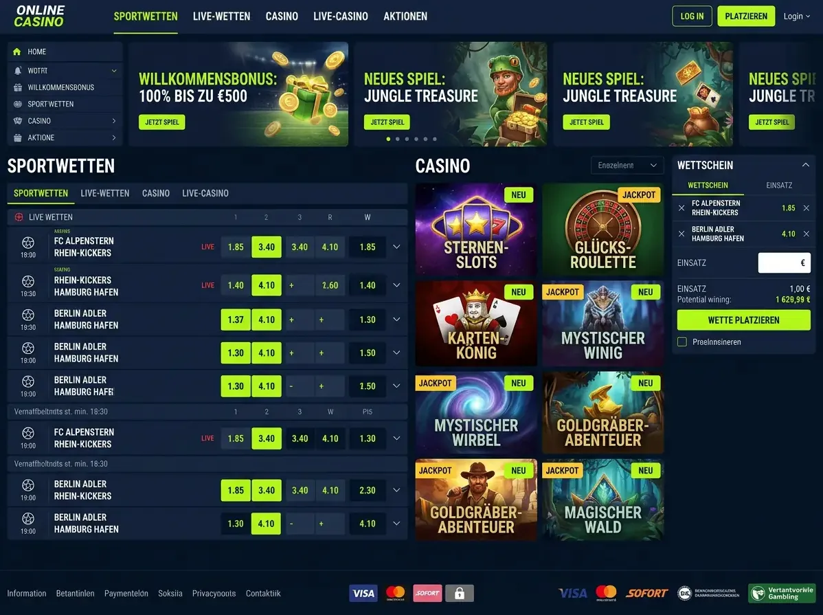 X3Bet — Spiele und Quoten